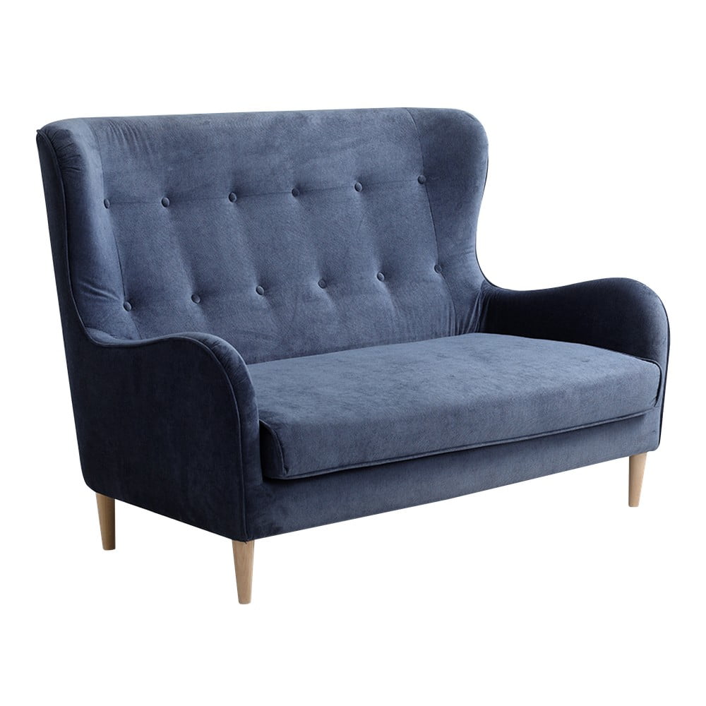 Tamsiai mėlyna dviejų vietų sofa Individualizuotos formos Cozyboy