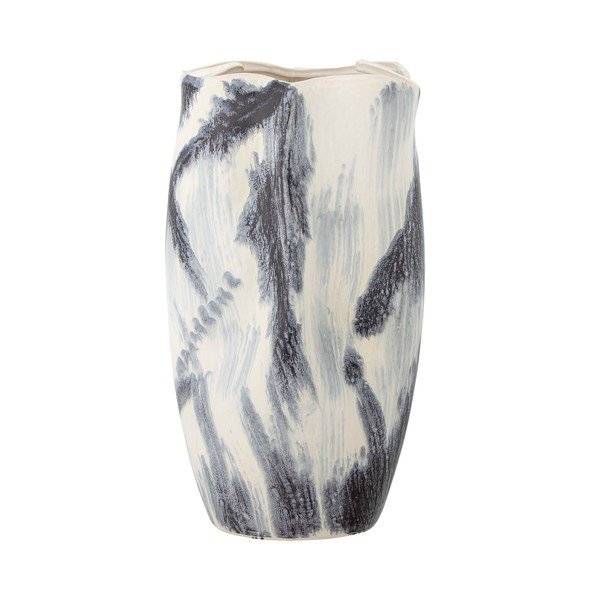 Iš akmens masės vaza juodos ir baltos spalvos (aukštis 37 cm) Elira – Bloomingville-image-4