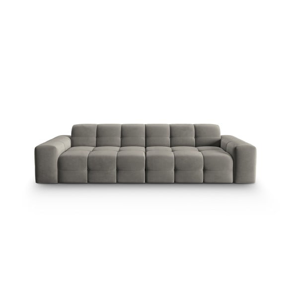 Pilka aksominė sofa 255 cm Kendal - Micadoni Home