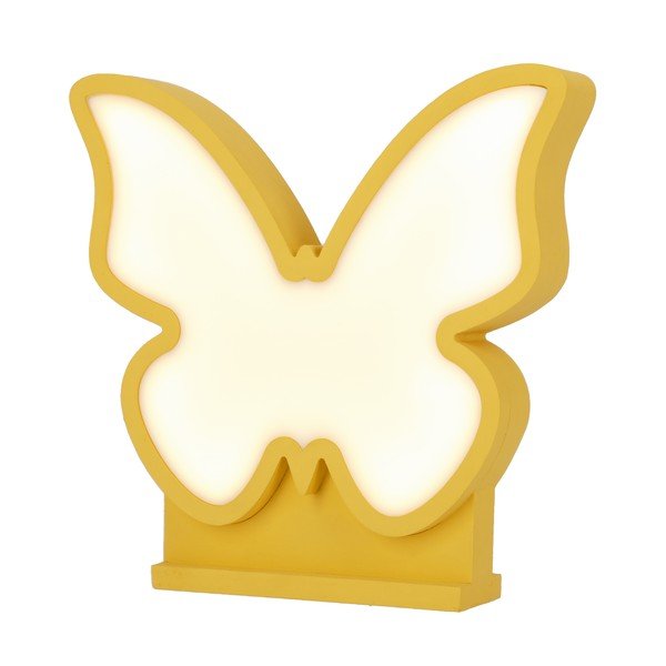 Geltonos spalvos vaikiška lempa Butterfly - Candellux Lighting-image-2