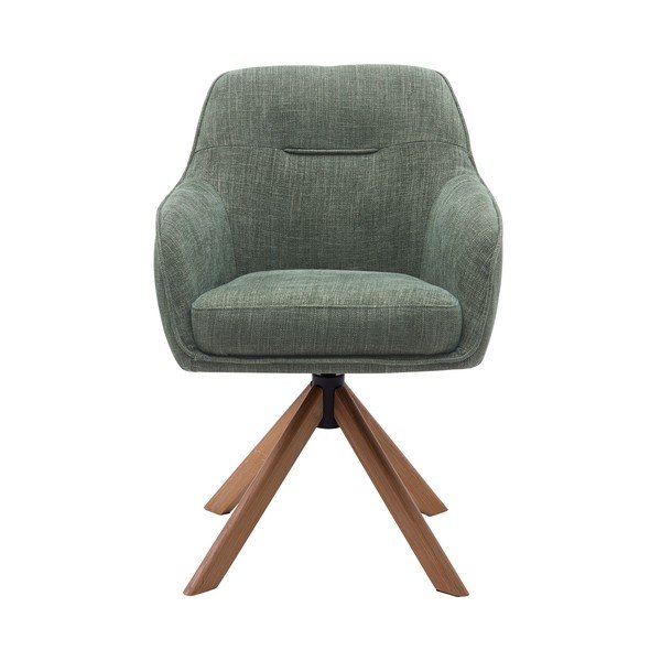 Žalios spalvos iš audinio valgomojo kėdžių komplektas 2 vnt. Avola – Unique Furniture-image-4
