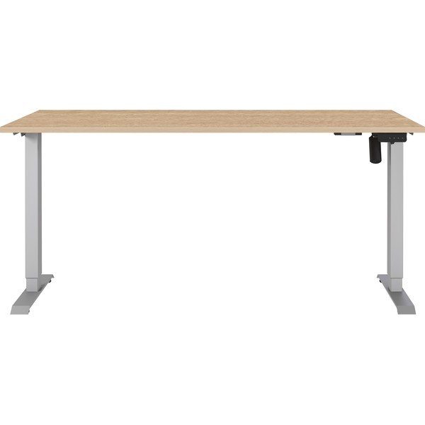 Elektra reguliuojamas aukštis reguliuojamas darbo stalas su ąžuolo dekoro stalviršiu 80x160 cm Boras – Germania-image-1