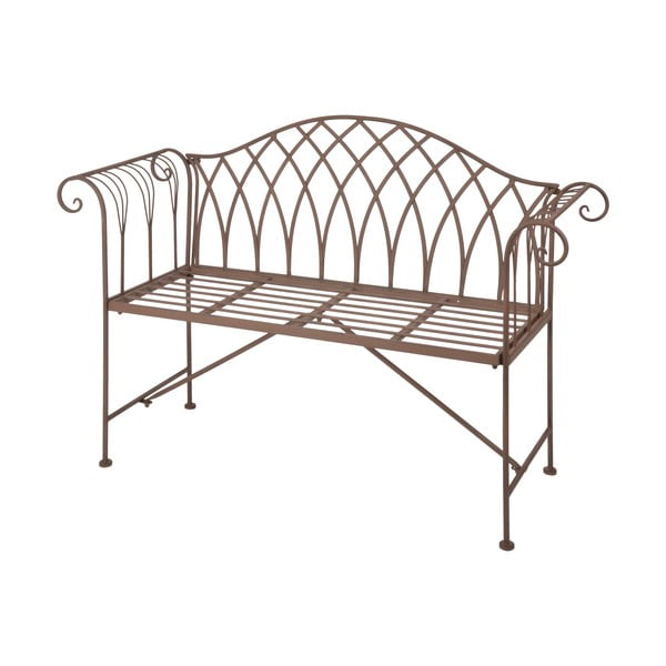 Rudas metalinis sodo suolas - Esschert Design-image-2