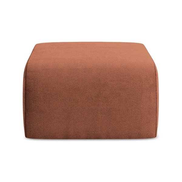 Terakotos spalvos taburetė iš šenilinio audinio Lani – Makamii-image-2