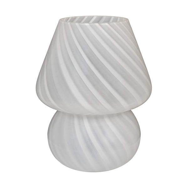 Baltos spalvos stalinis šviestuvas LED (aukštis 19,5 cm) su stiklo gaubtu Alton – House Nordic