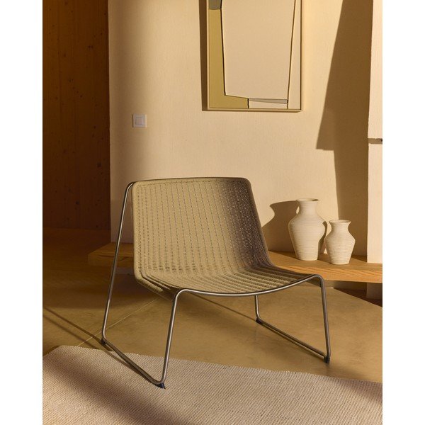 Smėlio spalvos sodo krėslas Tavari – Kave Home-image-2