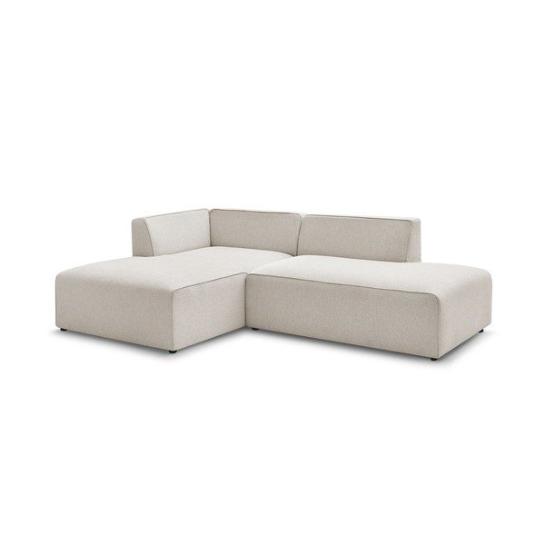 Smėlio spalvos modulinė kampinė sofa (su kairiuoju kampu/„L“ formos) Megeve – Bobochic Paris