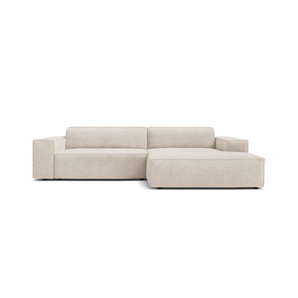 Kreminės spalvos modulinė kampinė sofa (su dešiniuoju kampu/su gultu) Jodie – Micadoni -image-1