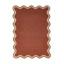 Rankų darbo terakotos spalvos iš vilnos mišinio kilimas 120x170 cm Rivo Wool – Flair Rugs