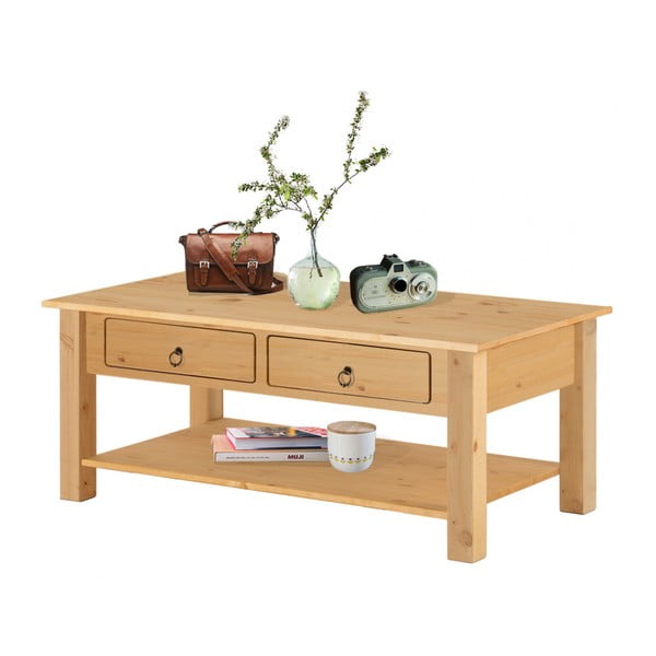 Natūralios pušies kavos staliukas Støraa Inda-image-1
