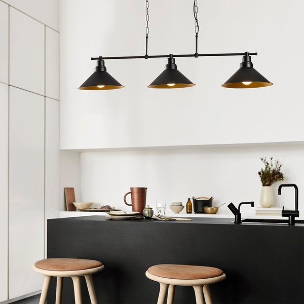 Kabantis šviestuvas juodos spalvos Sivani – Opviq lights-image-1