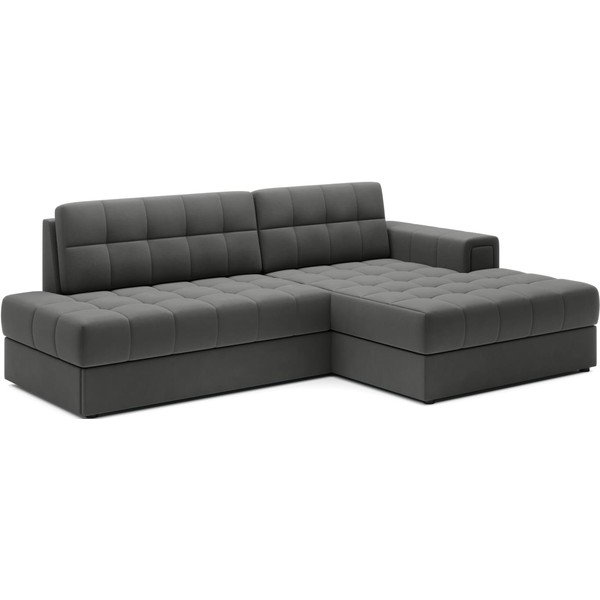 Taupe spalvos iš velveto sulankstoma kampinė sofa (su dešiniuoju kampu/su gultu) Blezalt – ELTAP-image-2