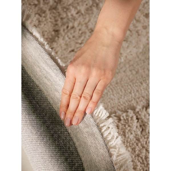 Rankų darbo kreminės spalvos apvalios formos kilimas ø 200 cm Lambeth Jasper – Ted Baker-image-4