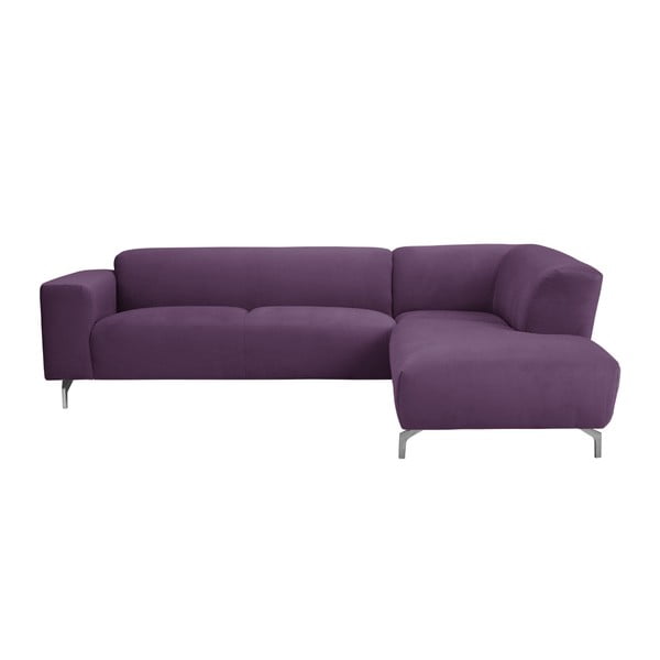 Violetinė kampinė sofa "Windsor & Co" Sofos "Orion" dešinysis kampas