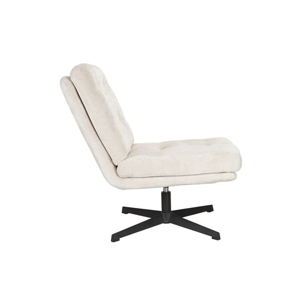 Kreminės spalvos pasukamas krėslas Kai – White Label-image-2