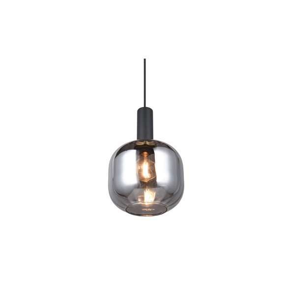 Kabantis šviestuvas juodos spalvos ø 20 cm su stiklo gaubtu Diva – Trio-image-4