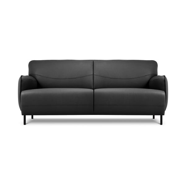 Tamsiai pilka odinė sofa Windsor & Co Sofas Neso, 175 x 90 cm