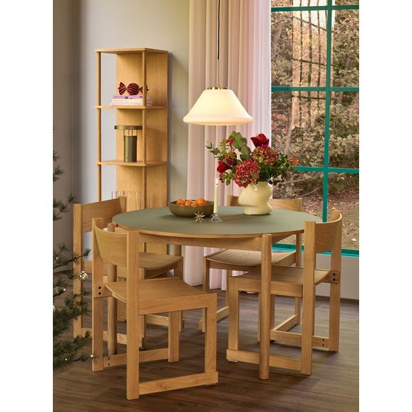 Baltos spalvos kabantis šviestuvas su pritemdymo funkcija ø 40 cm Muse – Hübsch-image-3