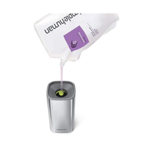 Nerūdijančio plieno muilo dozatorius, sidabro spalvos, 295 ml - simplehuman-image-2