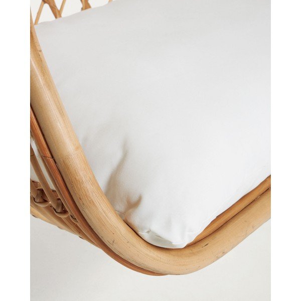 Sodo pakabinamas krėslas natūralios spalvos rotangas Ekaterina – Kave Home-image-3