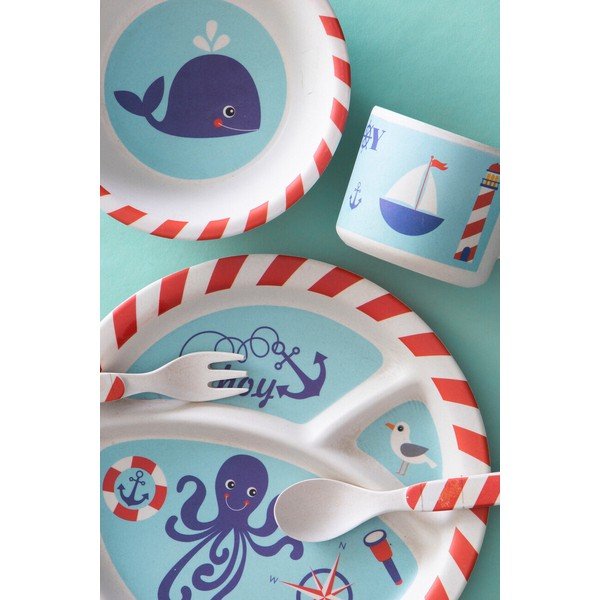 Bambukiniai vaikiški valgomojo rinkiniai 5 vnt. Eden – Premier Housewares-image-2