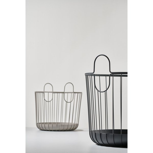 Juodas metalinis krepšys Zone Inu, skersmuo 40,6 cm-image-2