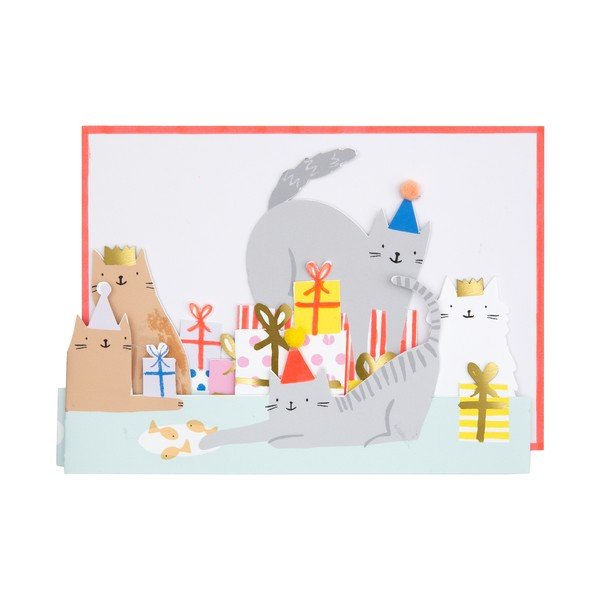 Atvirukas Cat Party – Meri Meri-image-1