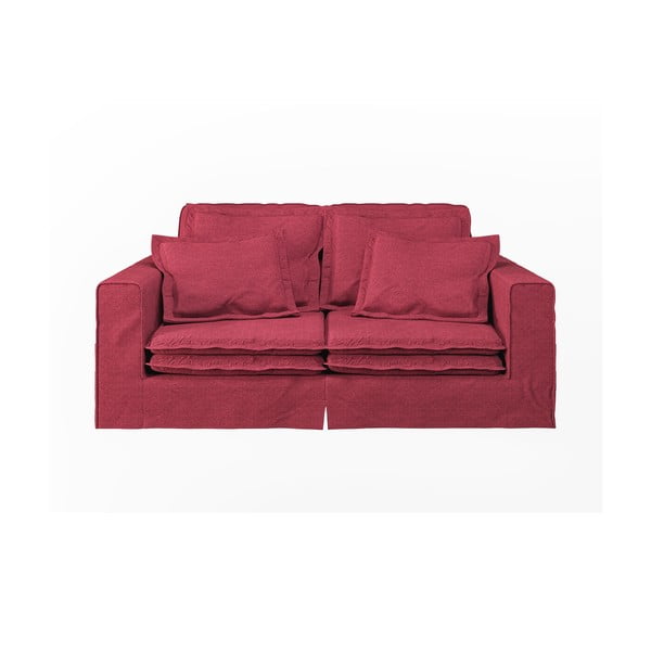 Raudonos spalvos sofa 196 cm Nora – Ropez
