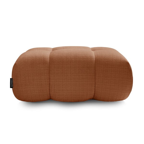 Raudonos plytų spalvos iš šenilinio audinio taburetė Ivane – Bobochic Paris