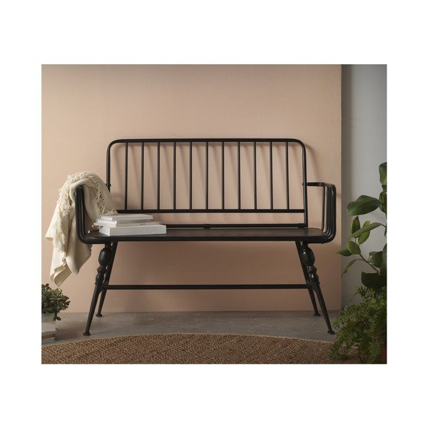 Juodas metalinis suoliukas Geese Gap-image-3