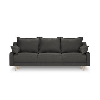 Tamsiai pilka sofa-lova su daiktadėže Mazzini Sofos Freesia
