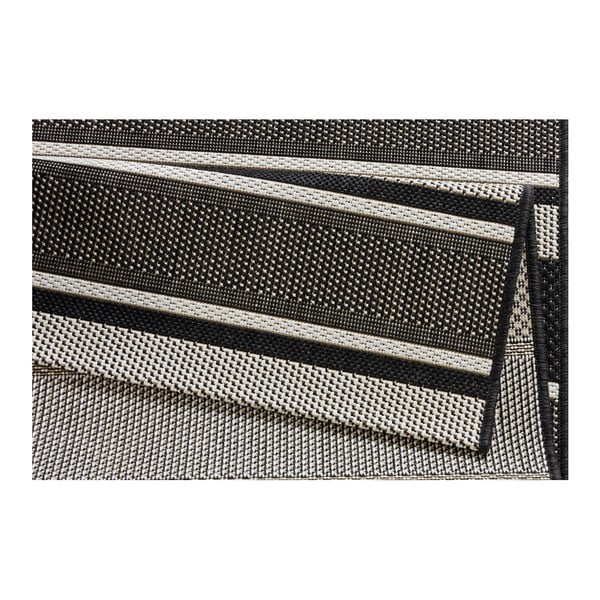 Juodas lauko kilimas NORTHRUGS Strap, 200 x 290 cm-image-3