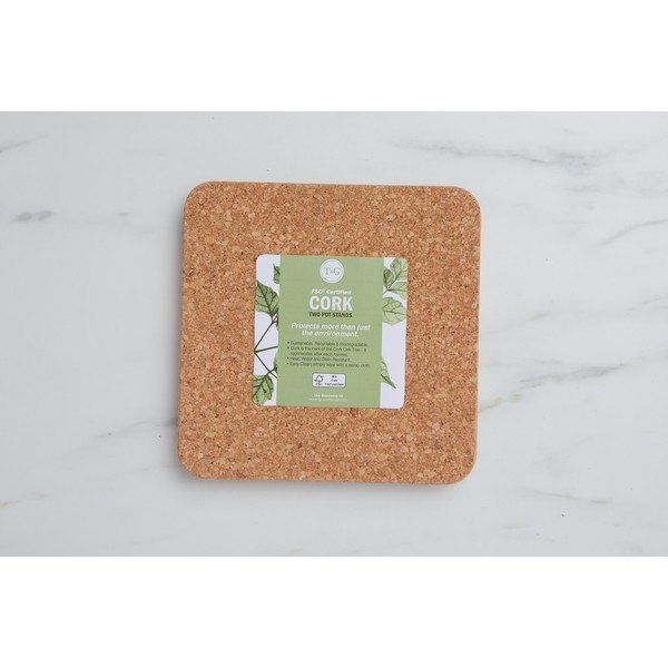 2 kamštinių padėkliukų rinkinys T&G Woodware, 20 x 20 cm-image-1