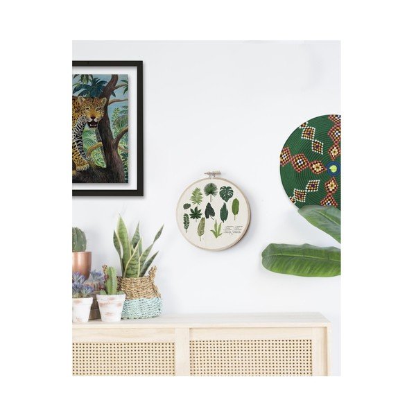 Sieninė dekoracija Surdic Stitch Hoop Leafes Index, ⌀ 27 cm-image-1