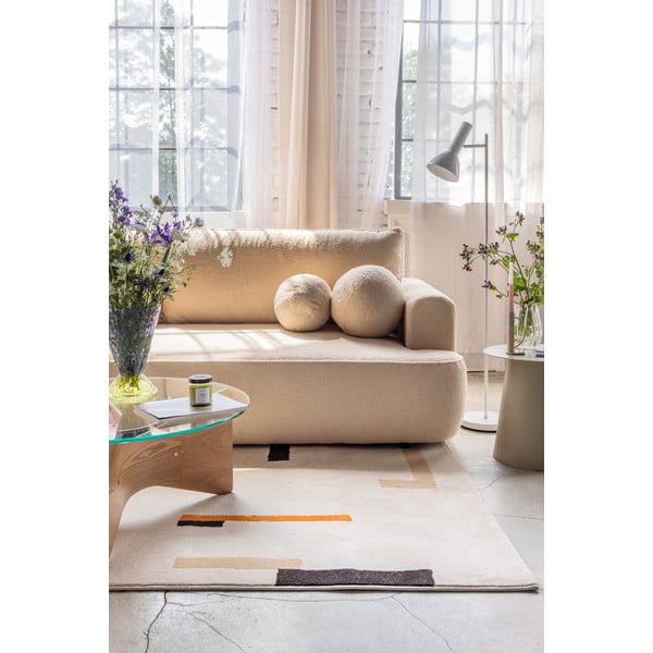 Oranžinės spalvos/kreminės spalvos kilimas 80x150 cm Linea – Universal-image-4