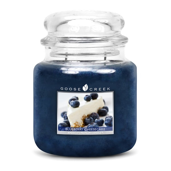 "Goose Creek" mėlynių pyrago kvapo žvakė stikliniame inde, 75 valandų degimo trukmė
