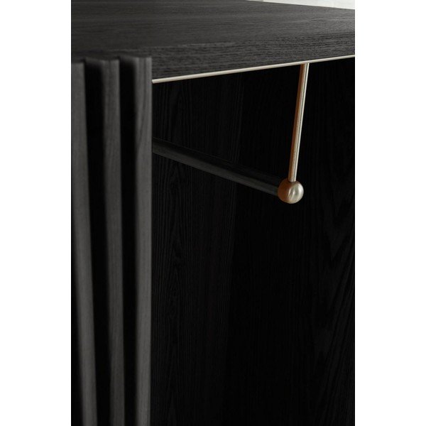 Juodos spalvos koridoriaus baldas iš uosio 110x120x40 cm Sion – Jotex-image-2