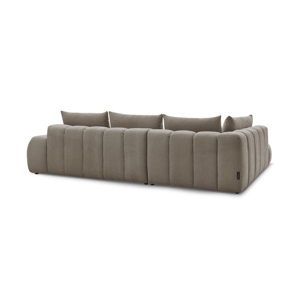 Kampinė sofa pilkos spalvos/rudos spalvos (su kairiuoju kampu) Everest – Bobochic Paris-image-3