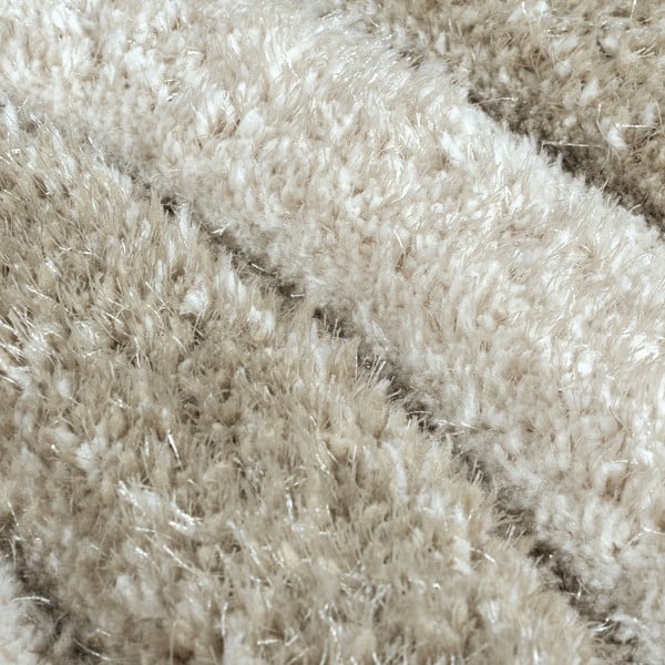 Rankų darbo iš perdirbto pluošto kilimas smėlio spalvos 160x230 cm Velvet – Flair Rugs-image-3