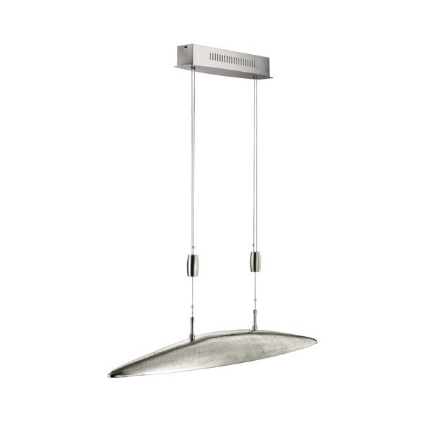 Iš metalo kabantis šviestuvas sidabrinės spalvos LED su pritemdymo funkcija Colmar – Fischer & Honsel