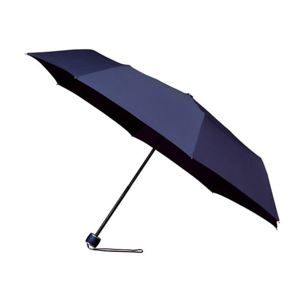 Vėjui atsparus mėlynas sulankstomas skėtis "Ambiance Mini-Max", ⌀ 100 cm