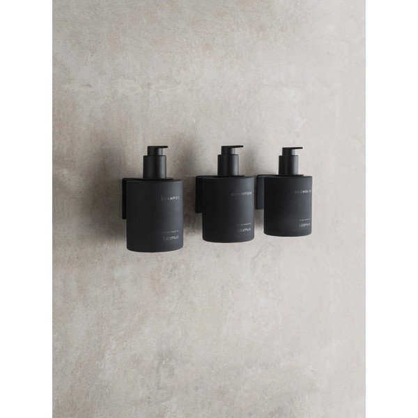 Sieniniai juodos spalvos iš stiklo muilo dozatoriai 3 vnt. 350 ml Kirei – Blomus-image-1
