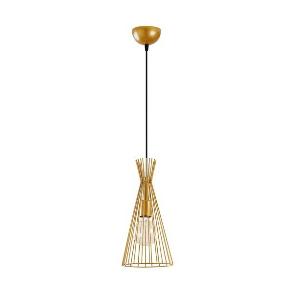 Kabantis šviestuvas auksinės spalvos ø 20 cm su metaliniu gaubtu Mezopotamya – Opviq lights-image-3