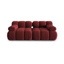 Sofa raudonos spalvos iš velveto 188 cm Bellis – Micadoni Home