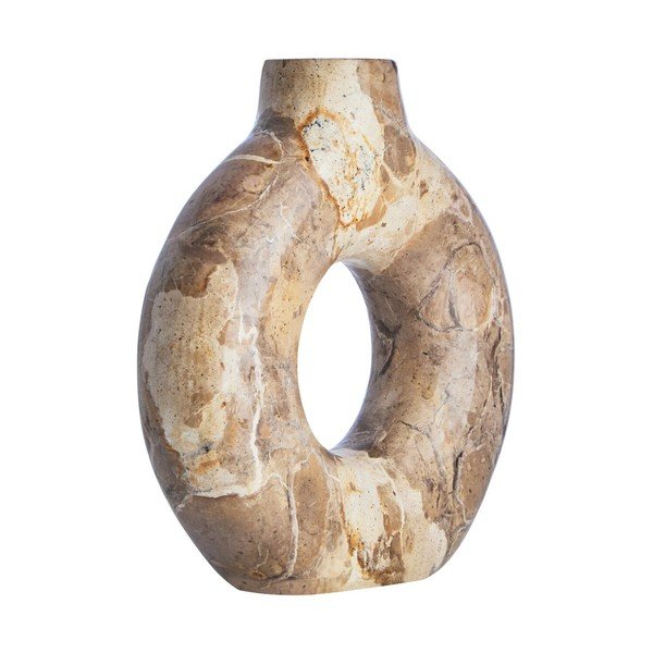 Rudos spalvos iš marmuro vaza (aukštis 20 cm) Santino – Premier Housewares