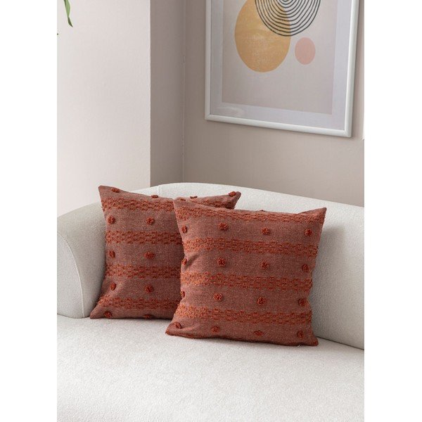 Dekoratyviniai pagalvių užvalkalai 2 vnt. 43x43 cm Tuffet – Mioli Decor-image-1