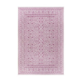 Violetinės ir smėlio spalvos lauko kilimas NORTHRUGS Cuadrado, 160 x 230 cm