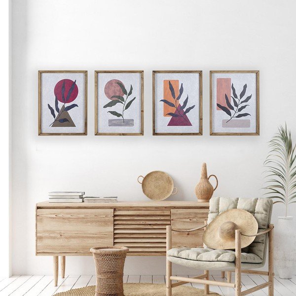 4 paveikslų rinkinys Kate Louise Plants, 36 x 48 cm-image-1