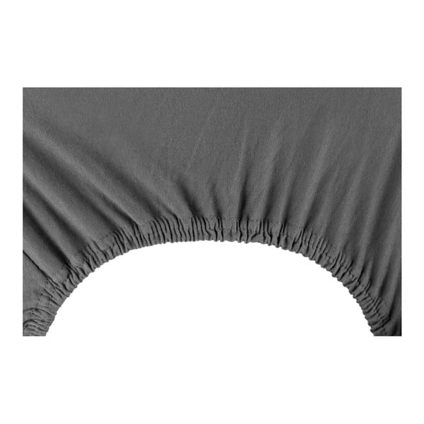 "DecoKing Nephrite" tamsiai pilkas elastingas lakštas, 180/200 x 200 cm-image-3