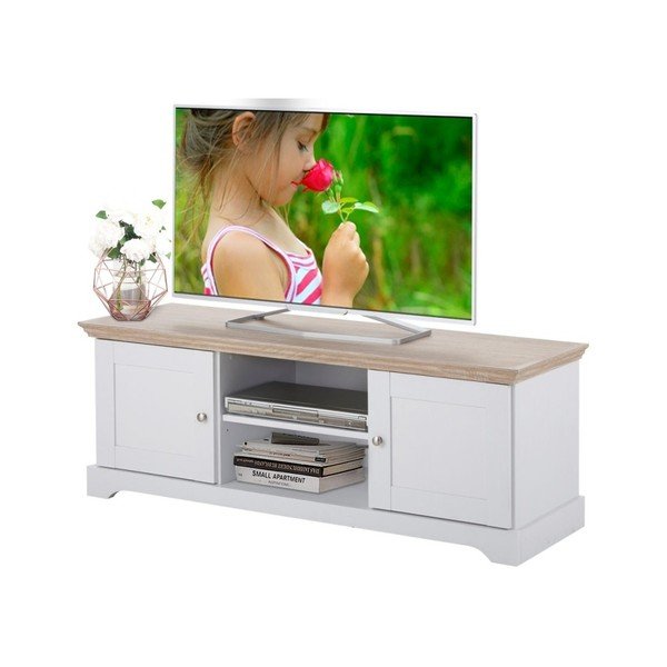 Baltas medinis TV staliukas "Støraa Anika-image-4